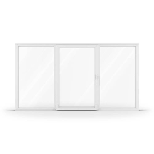 Baie vitrée 300x200 cm, pvc, IDEAL 4000, basculant-coulissant parallèle à gauche (PSK), blanc, 2 vantaux, configuration personnalisée Image