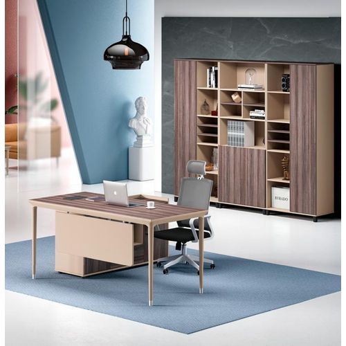 Arbeitstisch Beige Ecke Tisch Bürotisch Schreibtisch Büromöbel Holz