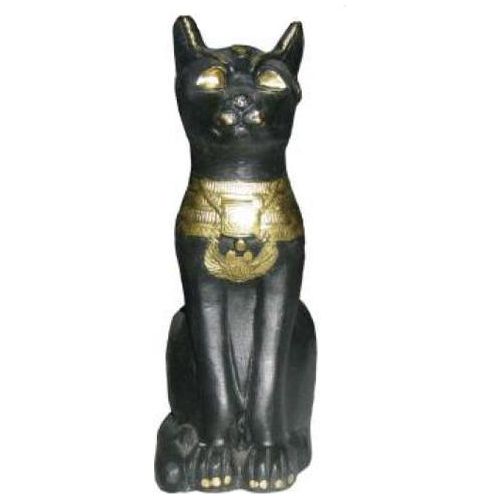 Figur Ägyptische Katze Bastet Statuen Figuren Dekoration Kunststoff 18cm Ägypten