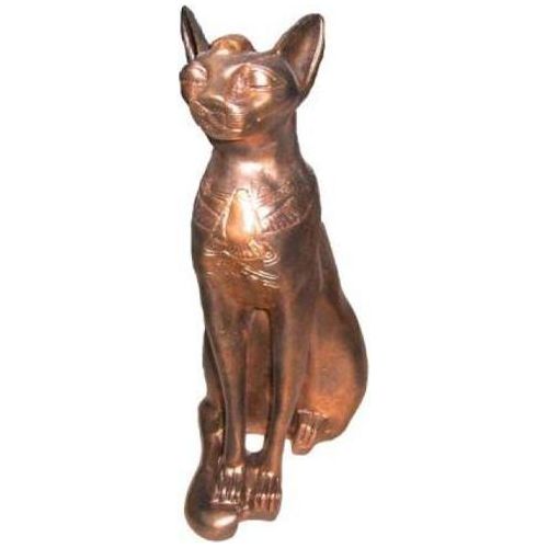 Figur Ägyptische Katze Bastet Statuen Figuren Dekoration Kunststoff 37cm Ägypten