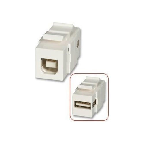 LINDY USB A/B Doppelkuppl. Keystone Modul Wanddosen