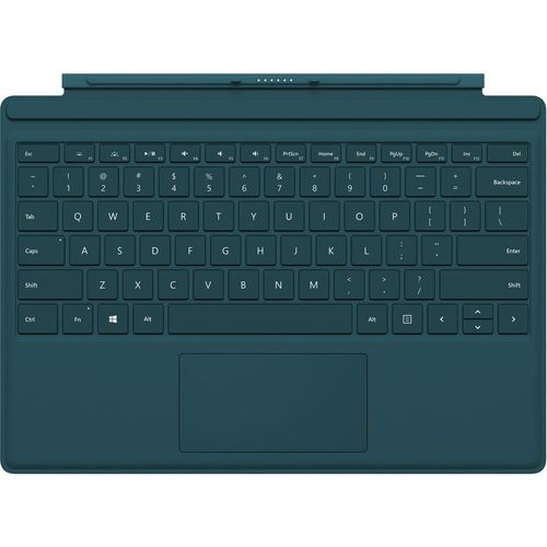 Microsoft Surface Pro 4 Type Cover, Grün, Microsoft, Surface Pro 4, Surface Pro 3, QWERTZ, Andocken, 295 mm