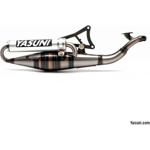 Auspuffanlage Yasuni Scooter Z mit Zulassung, Aluminium für Minarelli liegend, Yamaha Aerox Cat, Aprilia SR Racing LC Malaguti F12 Phantom AC Neos MBK Nitro Jog RR