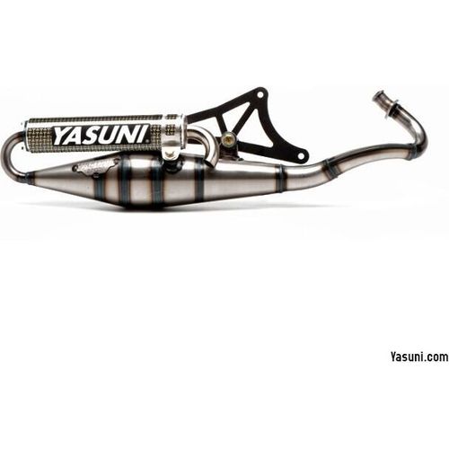 Auspuffanlage Yasuni Scooter Z mit Zulassung, Carbon für Piaggio, Piaggio Typhoon, Gilera Runner Aprilia SR R LC Street NRG Power AC SP Extreme Zip SSL 25 2