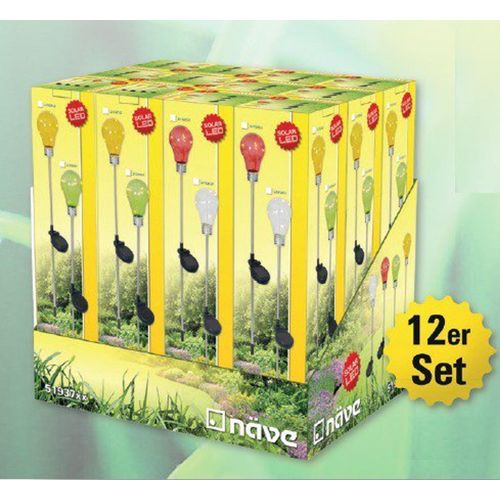 Näve Display Solar-Erdspieß Glühbirne