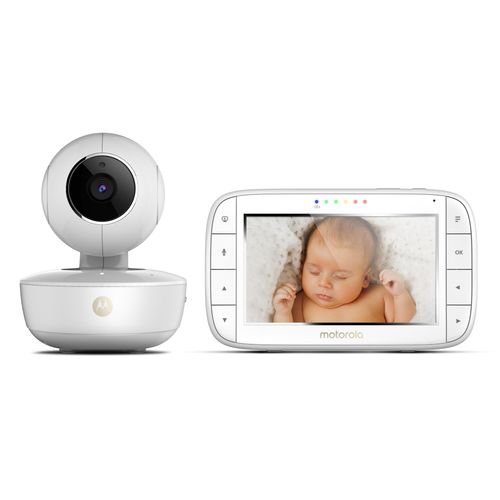 Motorola MBP55 Video-Babyphone mit Schwenk-& Zoomfunktion und GRATIS StarGrip, Baby Monitor mit 5