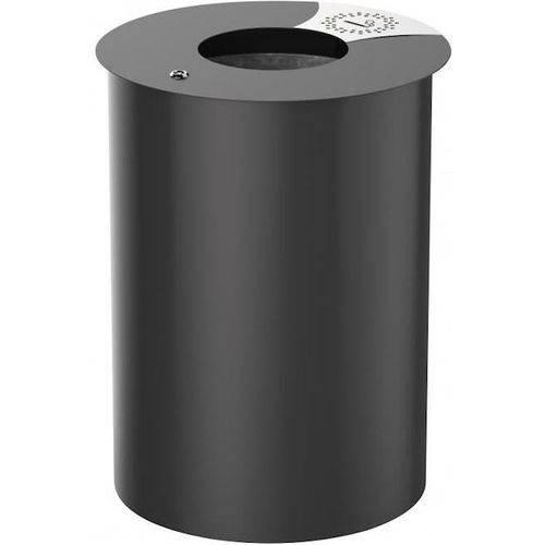 Rossignol 56205 Urbis Abfallbehälter zum Aufstellen oder Befestigen 60 L, Farbe Mangangrau