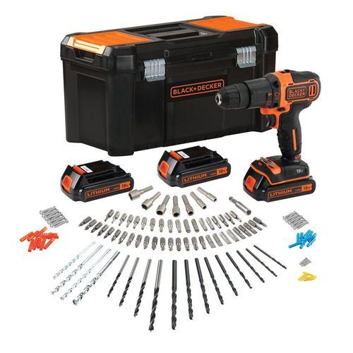 Black + Decker 18V Schlagschrauber Bdchd181B3A 3X1.5Ah +120 Acc