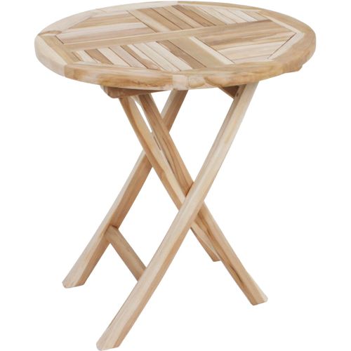 Tisch JAVA, klappbar, rund Ø70, Teak