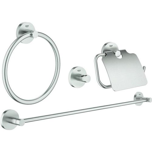 Grohe Essentials - Badaccessoires-Set 4 in 1, SuperSteel 40776DC1