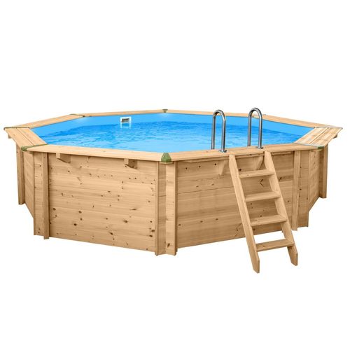 Bali Holzpool rund 6,55 x 1,36 m | Basic-SET