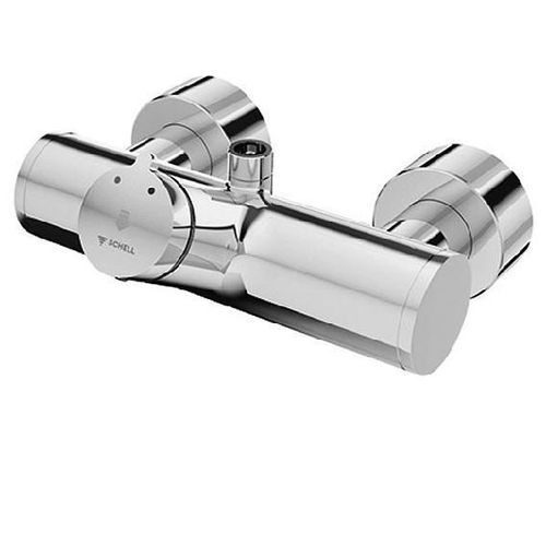 Schell Vorwand-Duscharmatur VITUS VD-SC-M/o chrom, Selbstschluss Mischwasser, Duschanschluss oben mit Desinfektion
