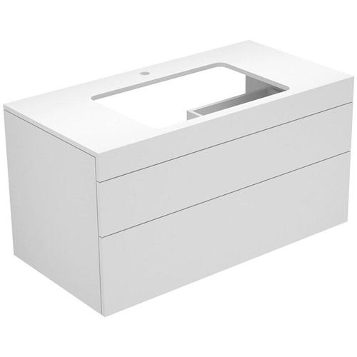 Keuco Waschtischunterbau EDITION 400 1050 x 546 x 535 mm, mit Hahnlochbohrung trüffel/trüffel