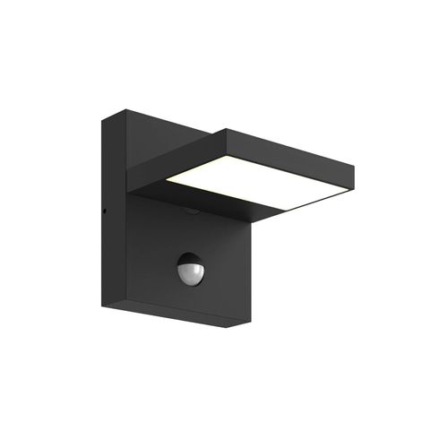 Lucande LED-Außenwandlampe Silvan, anthrazit, Sensor, IP54