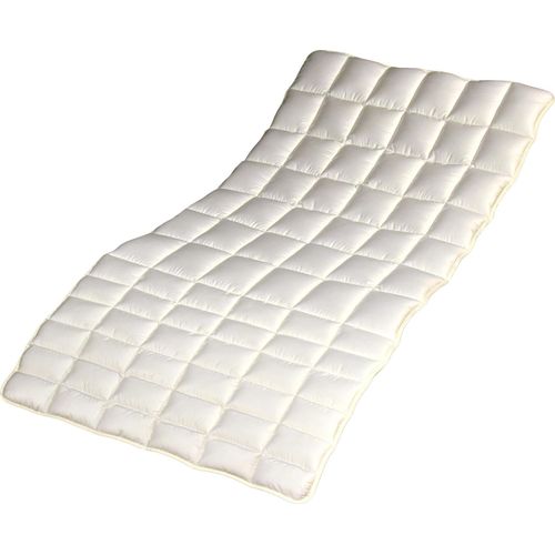 Premium Merino-Zirben-Unterbett Matratzenauflage 100x200 cm Schafwolle 1800 g