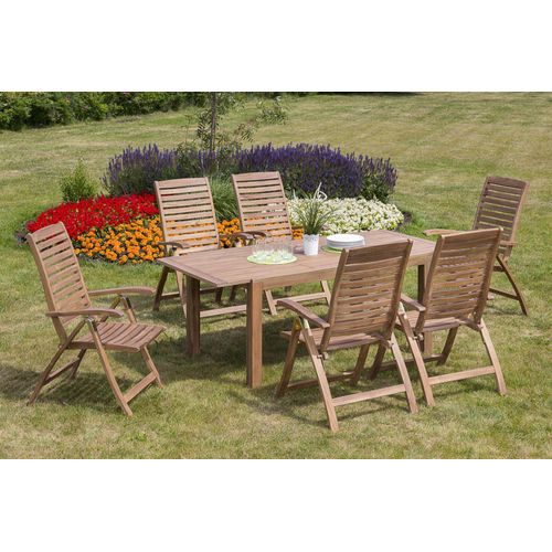 Merxx Gartenmöbelset Paraiba 7tlg. Akazie natur