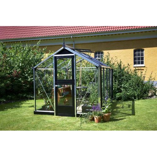 Gewächshaus Juliana Compact 8,2m² Alu silber 3mm Sicherheitsglas
