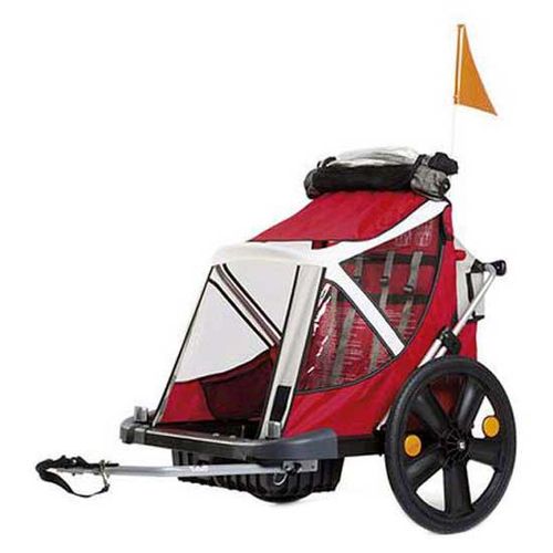 Bellelli B-Travel 20 Zoll Kinderfahrradanhänger Kinderanhänger Fahrradanhänger Fahrrad, Farbe:rot, Ausführung:Standard