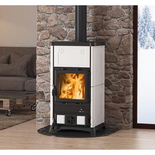 Kaminofen La Nordica Fedora raumluftunabhängig weiß 8,3kW