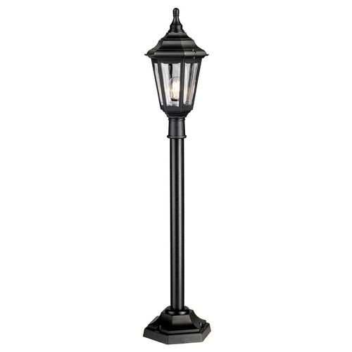 Wegeleuchte Kinsale 1xE27 Polymer, Polycarbonat schwarz H:118cm L:25,5cm B:25,5cm IP44
