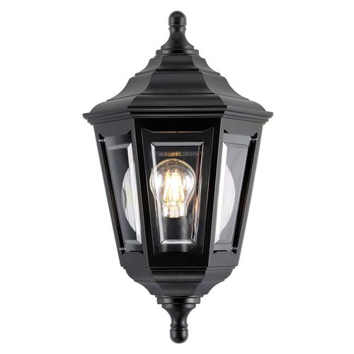 Elstead Kinsale Außen-Deckenleuchte E27 Schwarz IP44 Anti-Meerwasser