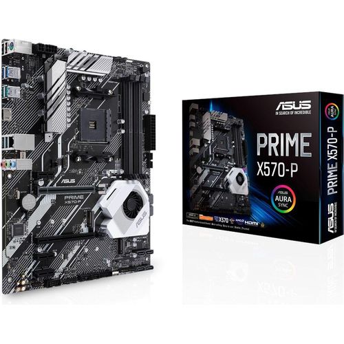 ASUS PRIME X570-P - Motherboard - ATX - Socket AM4 - AMD X570 Chipsatz - USB 3.2 Gen 1, USB 3.2 Gen 2 - Gigabit LAN - Onboard-Grafik (CPU erforderlich)