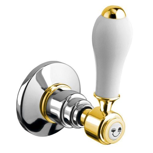 ANTEA Unterputz-Umsteller, Hebel, Chrom/Gold