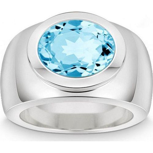 Quinn - Silberring mit Blautopas - 021836758 - Weite 58
