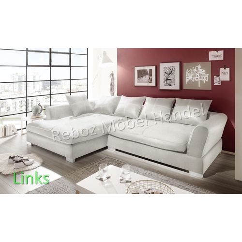 Big Sofa Kunstleder Leder Ecksofa Weiß LINKS Bigsofa verschiedene Farben