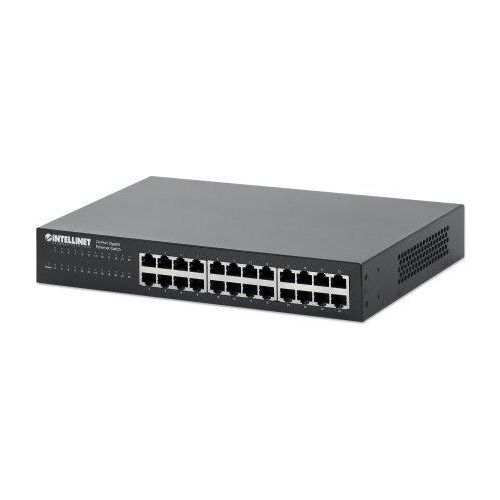 INTELLINET 24-Port Gigabit Switch Desktop & 19