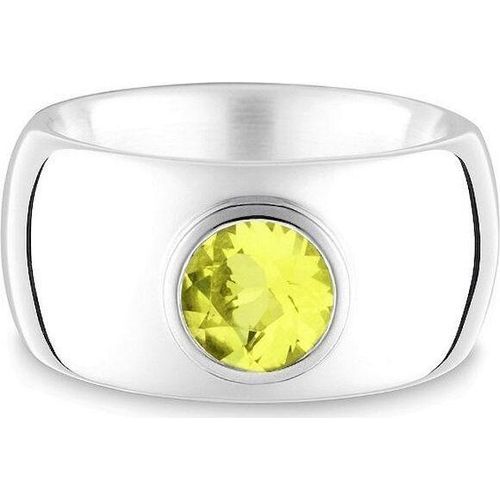 Quinn - Silberring mit Lemonquarz, Classics&Co - 021010648 - Weite 56