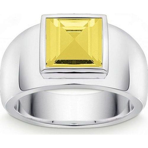 Quinn - Silberring mit Lemonquarz - 021813648 - Weite 56