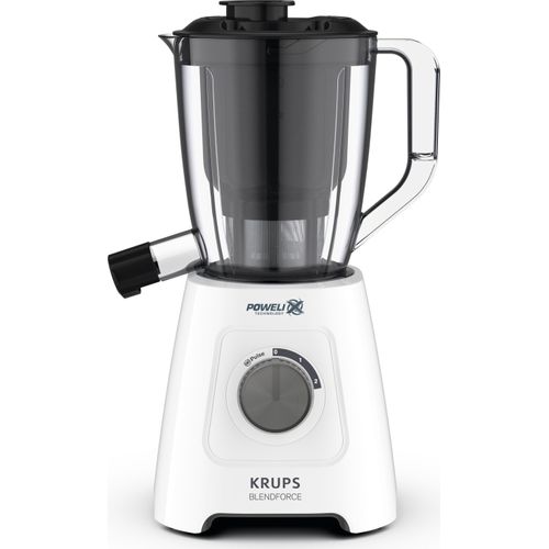 Krups Blendforce 2in1 Standmixer weiß, KB42Q110