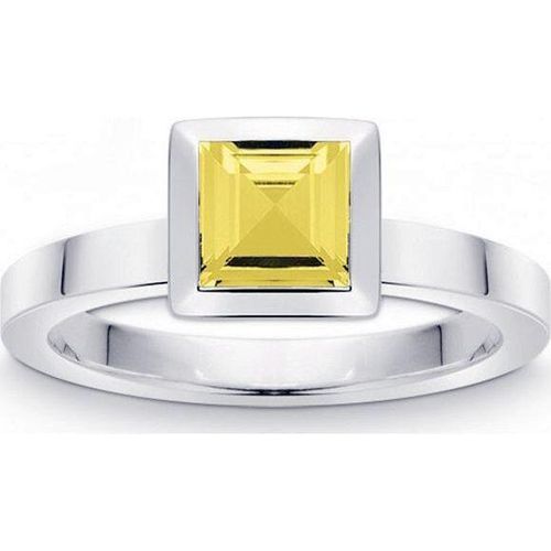 Quinn - Silberring mit Lemonquarz - 021810648 - Weite 56