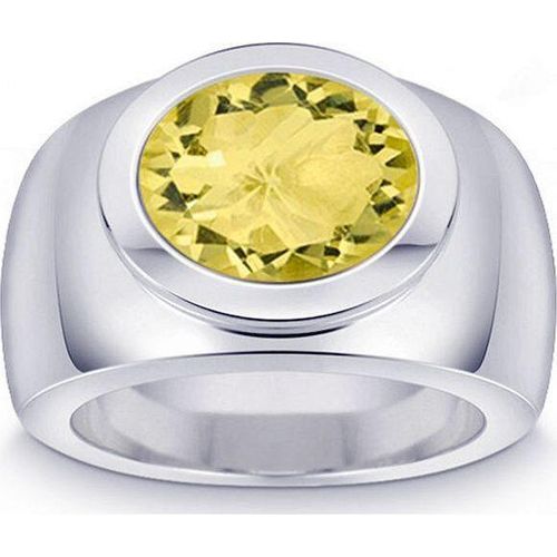Quinn - Silberring mit Lemonquarz - 021836748 - Weite 58