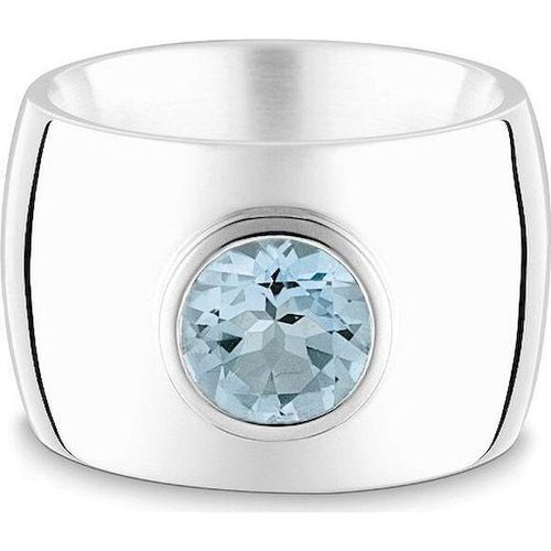 Quinn - Silberring mit Blautopas, Classics&Co - 021013658 - Weite 56