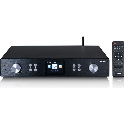 Lenco DIR-250BK - Internetradio mit DAB+, UKW Radio, MP3-Player und Bluetooth® - Schwarz