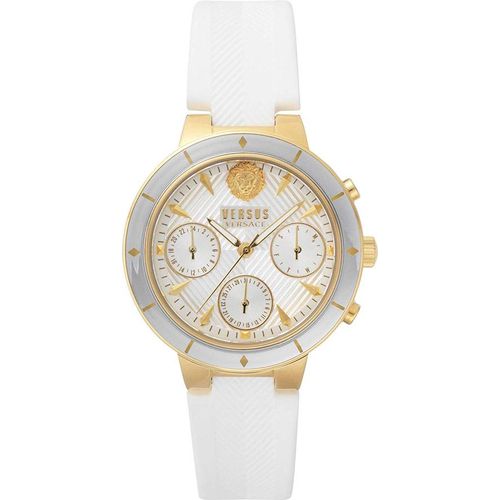 Versus by Versace VSP880218 Harbour Heights gold weiss Silikon Damen Uhr NEU