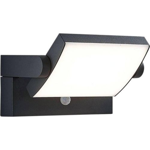 Lindby LED-Außenwandleuchte Sherin, drehbar, Bewegungsmelder