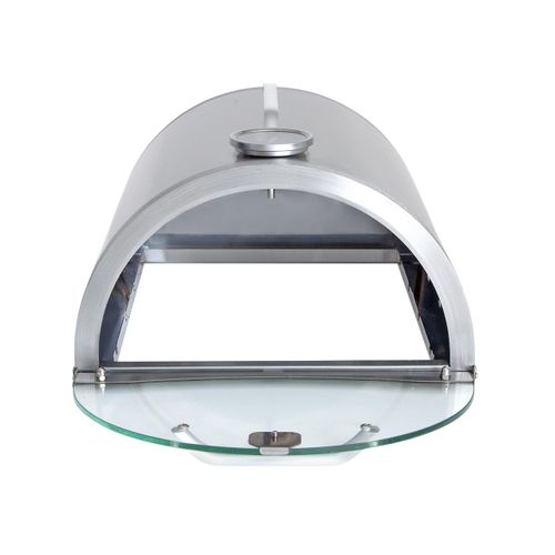 Pizzabox mit Pizzastein - Aufsatz für Gasgrill und Gasbrenner 35x32cm