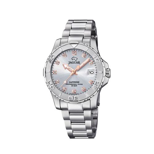 Jaguar Damen Uhr J870/2 Edelstahl Professional Diver mit Schmucksteinen