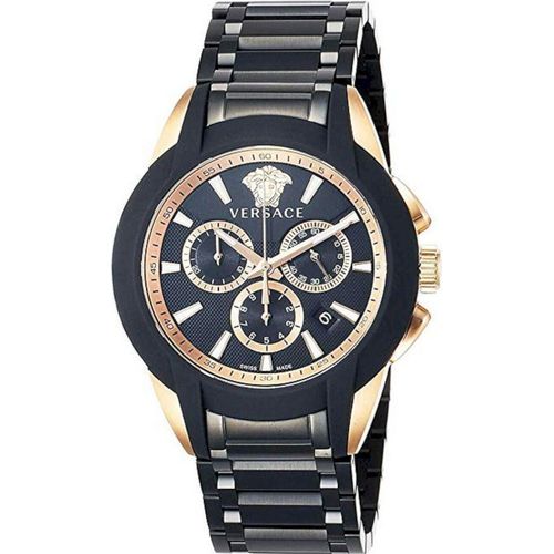 Versace VEM800418 Character Chronograph roségold schwarz Herren Uhr NEU