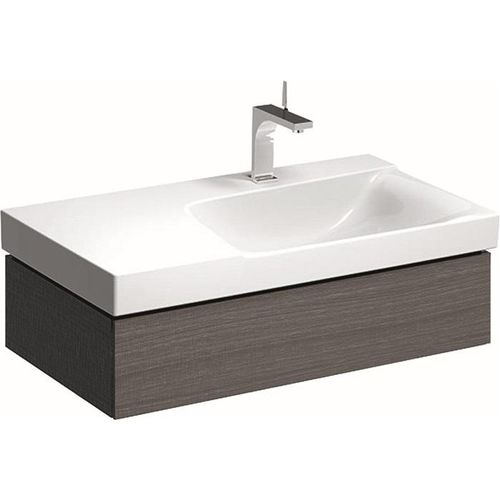 Geberit Xeno 2 - Waschtischunterschrank 900 mm mit Ablagefläche, Auszug mit LED-Beleuchtung, grau 500.514.43.1