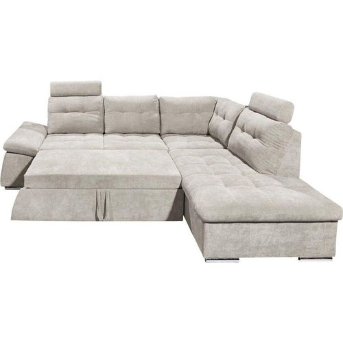Nalo Ecksofa 260x219 cm Gelb (Senf), Ausführung:Links
