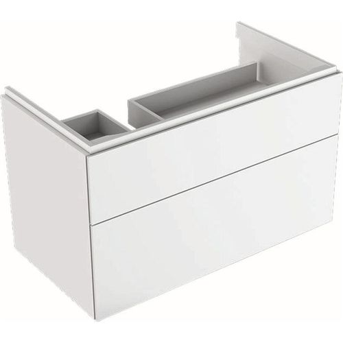 Geberit Xeno 2 - Waschtischunterschrank 900 mm mit Ablagefläche, Auszug mit LED-Beleuchtung, weiß glänzend 500.515.01.1