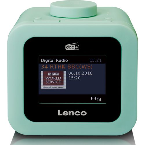 Lenco CR-620GN - DAB+/FM-Radiowecker mit Farbdisplay - Grün