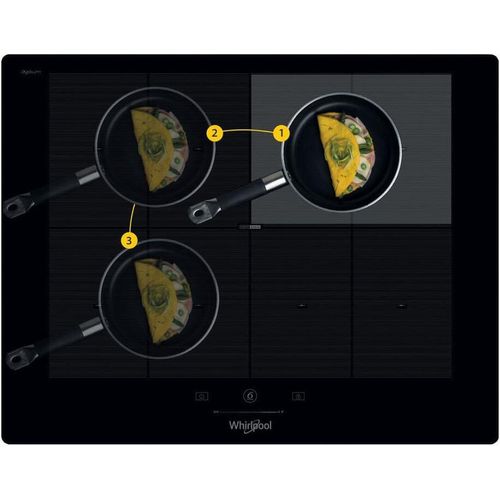Whirlpool SMP 658C NE IXL Glaskeramik-Induktionskochfeld, schwarz