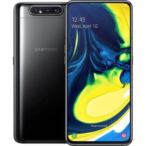 Samsung Handy Galaxy A80 17cm (6,7 Zoll), SMA805, Farbe: Schwarz