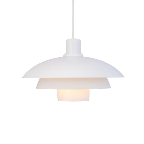 Pendelleuchte LED, Hängelampe, Deckenlampe Pendel, Pendellampe Esstisch, Pendelleuchte für Wohnzimmer, Skandinavische Design, Morph weiß D30
