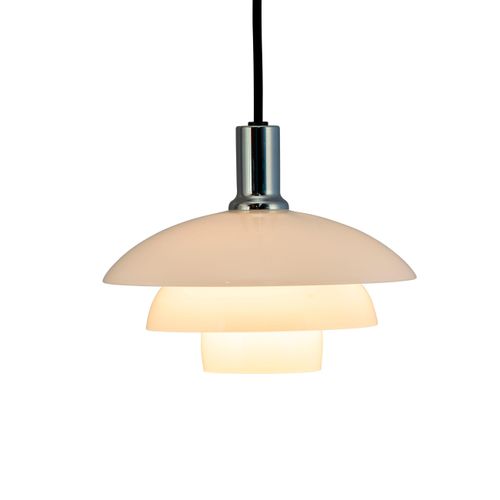 Pendelleuchte LED, Hängelampe, Deckenlampe Pendel, Pendellampe Esstisch, Pendelleuchte für Wohnzimmer, Skandinavische Design, Morph Opalglas D21